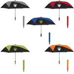 HH4142 46" Vented Pinwheel Folding Umbrella With Custom Imprint